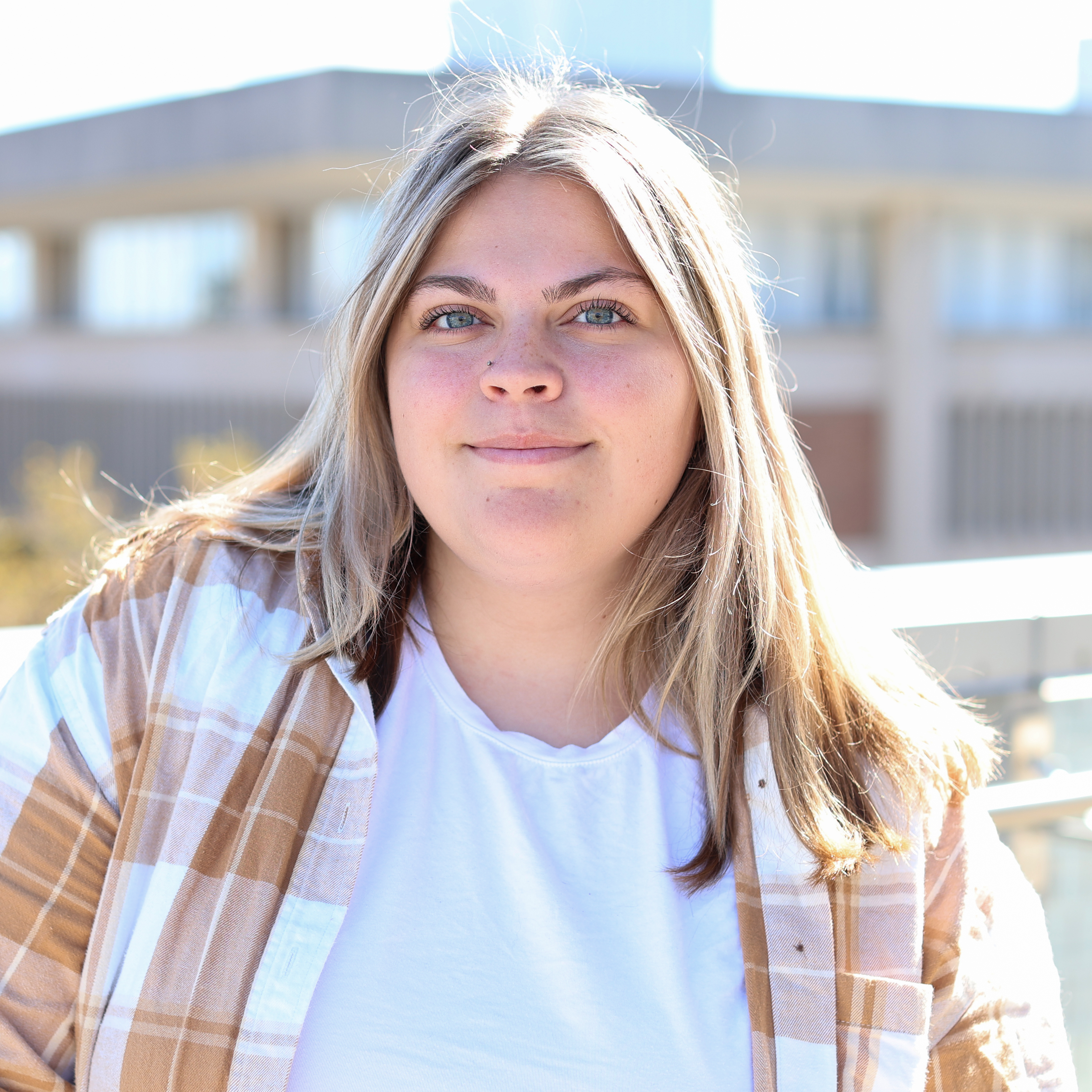 TESM Student Ellie Veith on the IU Indy campus